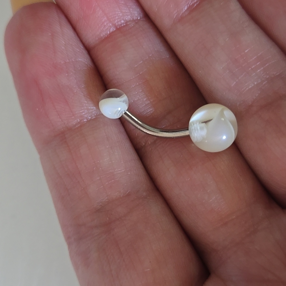 Neon and White Belly Button Rings Set - Picture 5 of 5